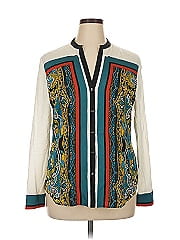 Cache Long Sleeve Silk Top