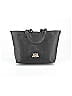 Juicy Couture 100% Leather Solid Gray Black Leather Tote One size - photo 1