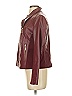 IMAN 100% Leather Burgundy Leather Jacket Size S - photo 5