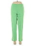 Leggiadro Solid Green Casual Pants Size 10 - photo 1