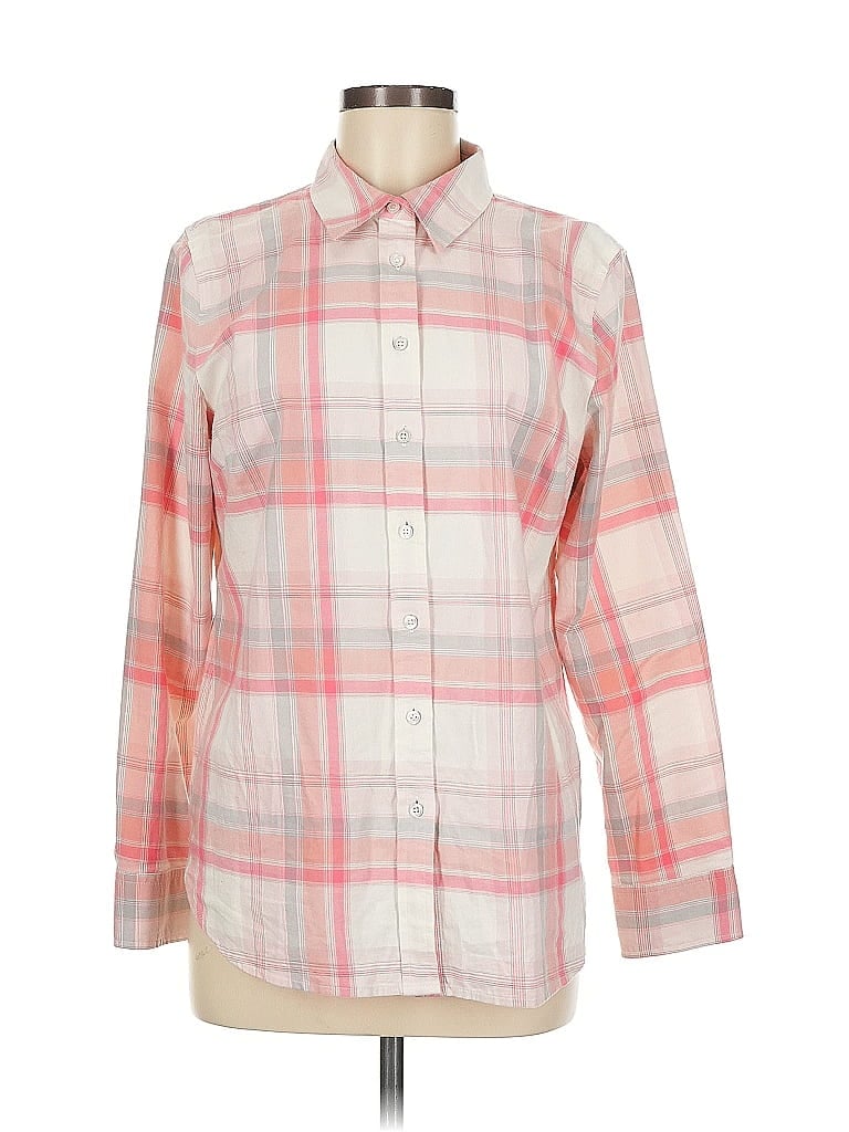 Click to view more detailed imagery on our partner's website Pre-owned Talbots Long Sleeve Button Down Shirt In Pink