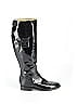 Chanel 100% Patent Leather Black Vintage Boots Size EU 37 1/2 - photo 1