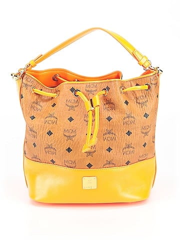MCM Visetos Drawsting Bucket Bag (view 1)