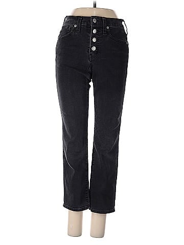 Madewell Petite Stovepipe Jeans in Lunar Wash: Button-Front Edition (view 1)