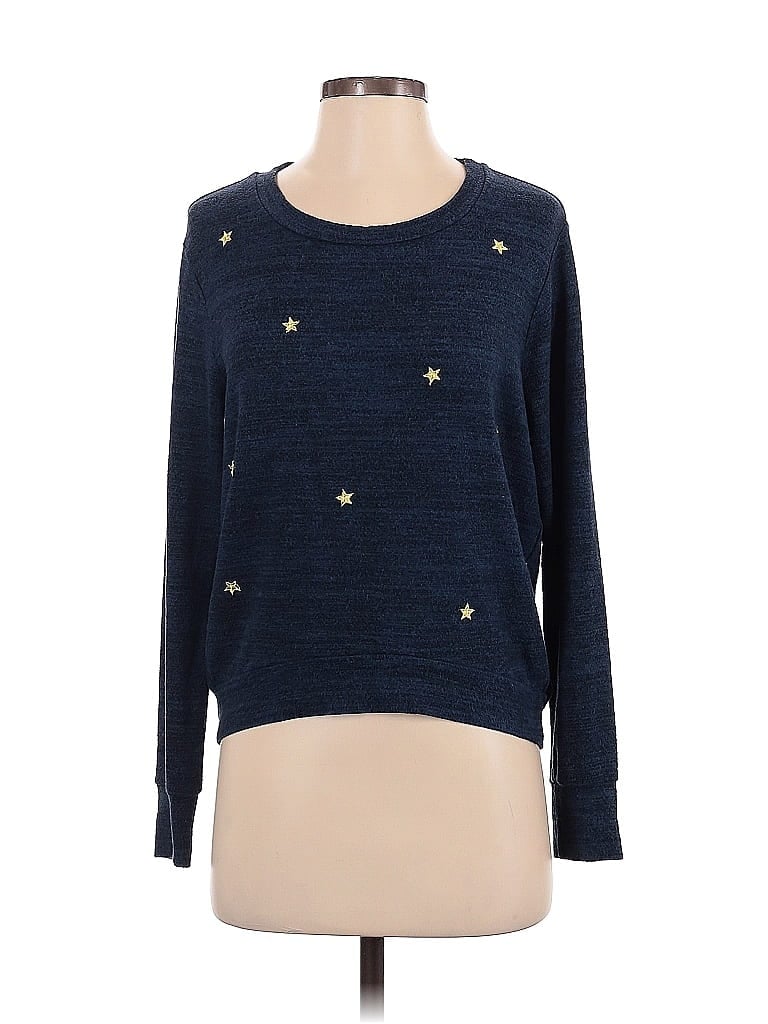 Sundry Blue Long Sleeve Top Size S - photo 1