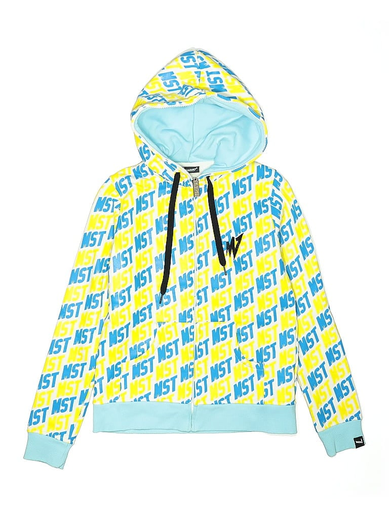Pre-owned Assorted Brands Kids' Zip Up Hoodie In Yellow