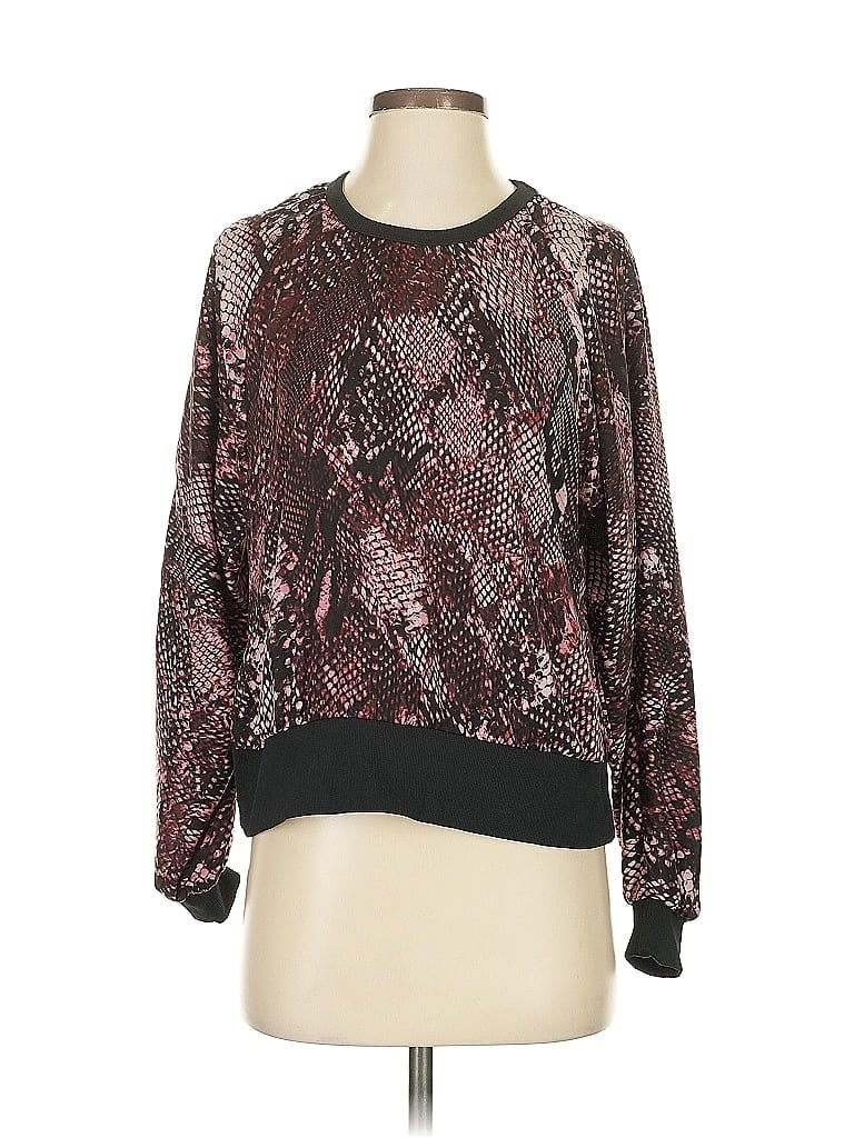 G by Giuliana Rancic 100% Polyester Burgundy Long Sleeve Blouse Size S - photo 1