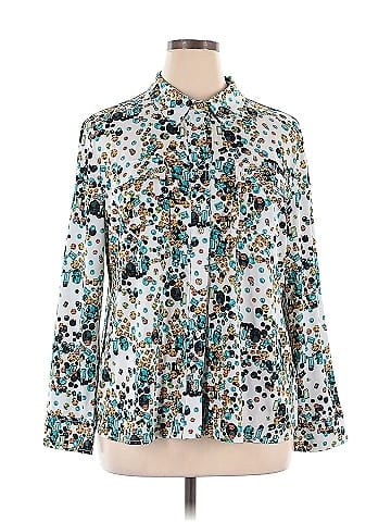 Adrienne Vittadini Long Sleeve Blouse (view 1)