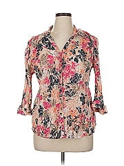 Jm Collection 3/4 Sleeve Blouse