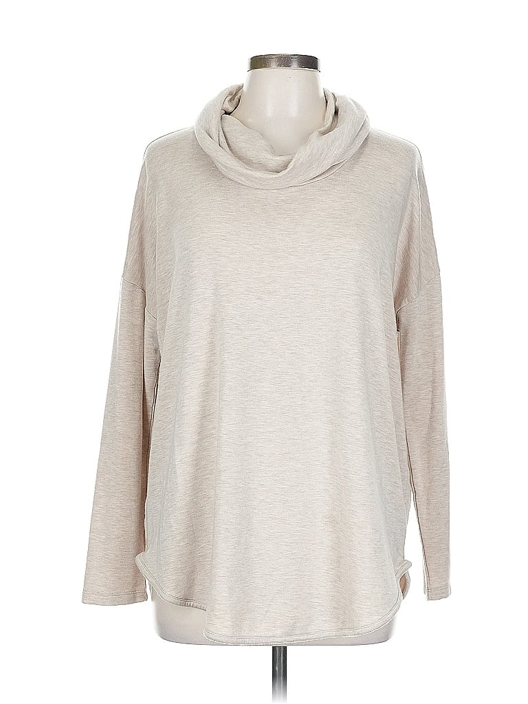 Lou & Grey Tan Turtleneck Sweater Size L - photo 1