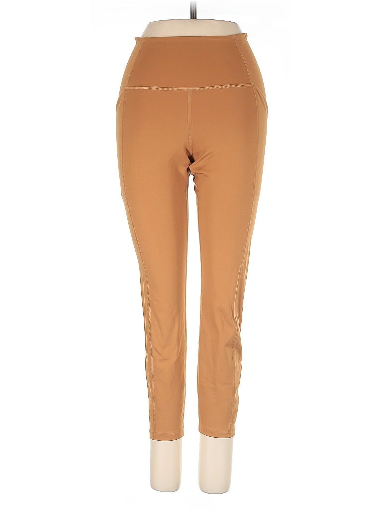 Pre-owned Girlfriend Collective Active Pants In Brown