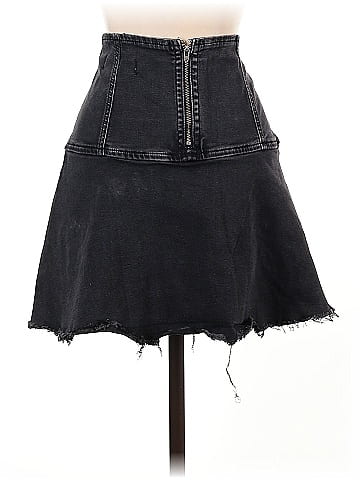 We the Free Denim Skirt (view 2)
