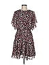 Rebecca Minkoff 100% Polyester Paisley Black Casual Dress Size 6 - photo 1