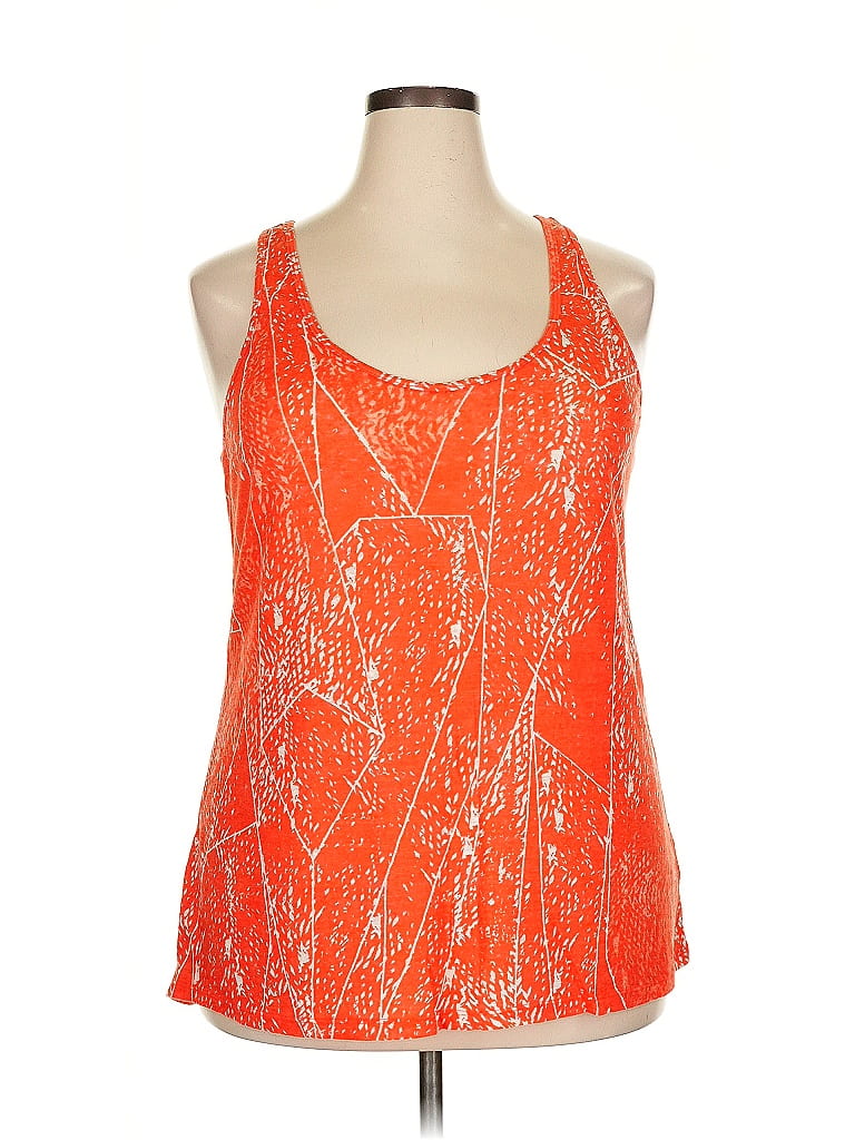 Pre-owned Mossimo Sleeveless Blouse In Orange