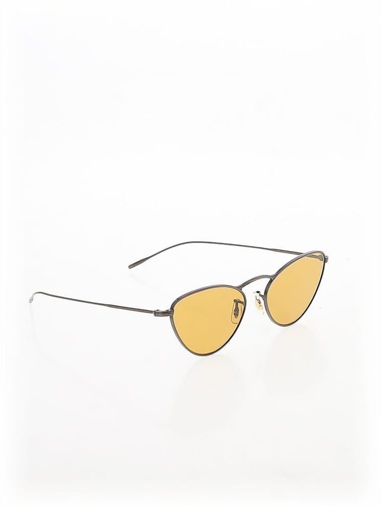 Oliver Peoples Yellow Brown Sunglasses One size - photo 1