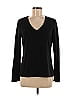 Lord & Taylor 100% Cotton Black Long Sleeve T-Shirt Size M - photo 1