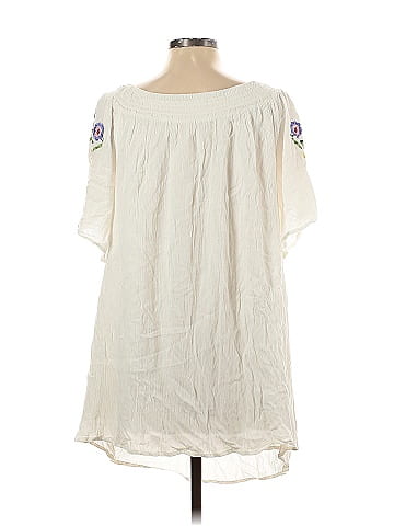 En Creme Short Sleeve Blouse (view 2)