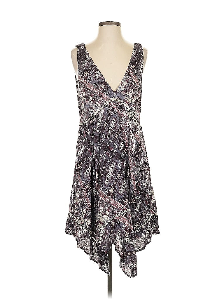BB Dakota 100% Rayon Paisley Gray Casual Dress Size M - photo 1