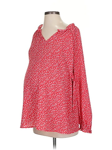 Isabel Maternity Long Sleeve Blouse (view 1)