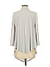 J.J. ALWAYS Gray 3/4 Sleeve Blouse Size S - photo 2