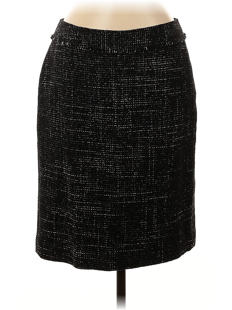 Pre-owned Ann Taylor Wool Skirt In Black