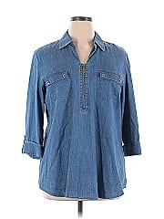 Anne Klein 3/4 Sleeve Button Down Shirt