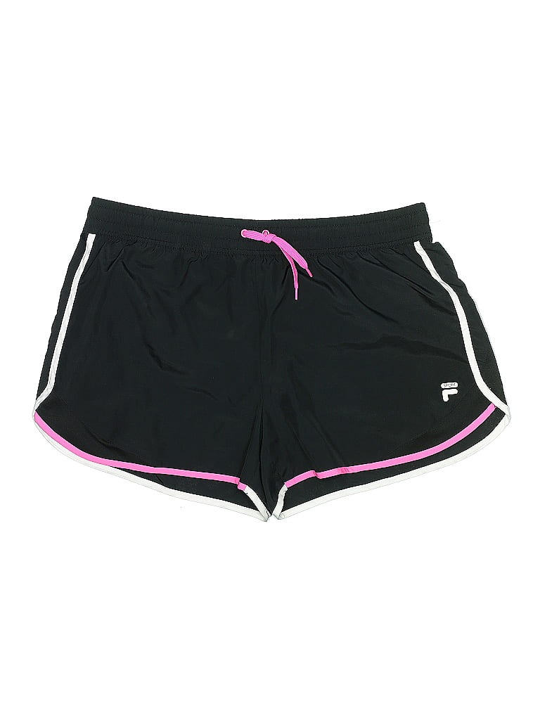 Fila Sport 100% Polyester Color Block Black Athletic Shorts Size XL - photo 1