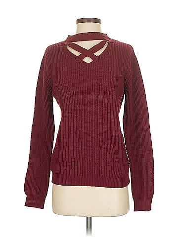 Woven Heart Pullover Sweater (view 1)