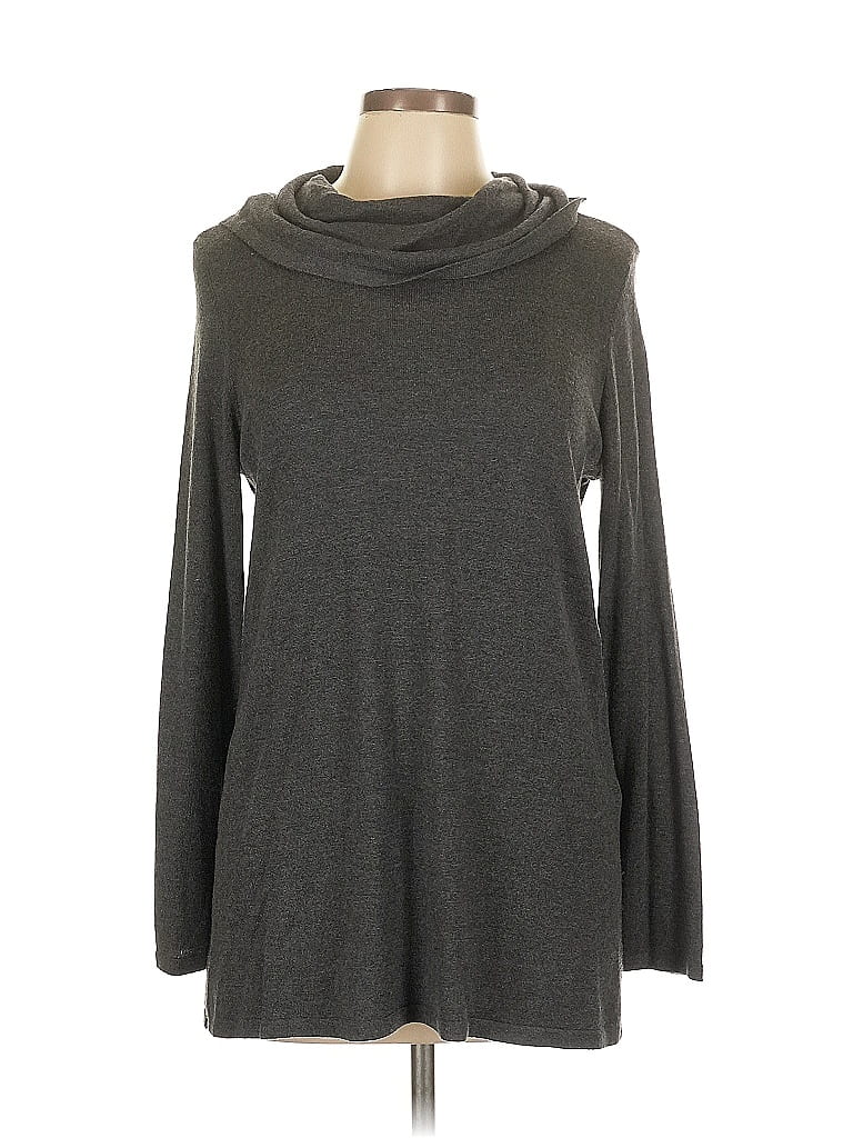 Pre-owned Chico's Turtleneck Sweater In Gray