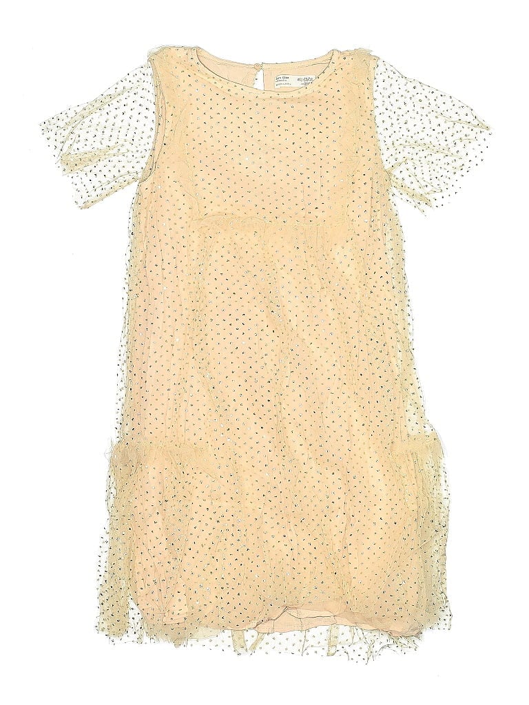 Zara Kids 100% Viscose Yellow Dress Size 11 (big kids) - photo 1
