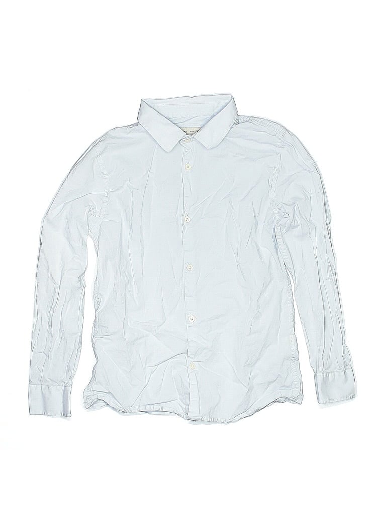 Click to view more detailed imagery on our partner's website Pre-owned Zara Kids' Long Sleeve Button Down Shirt In Blue