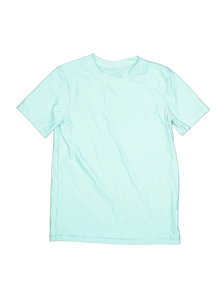 Primary Clothing Solid Teal Short Sleeve T-Shirt Size 10 - photo 1