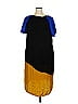 COR | Y 100% Polyester Color Block Blue Casual Dress Size 2X - photo 2
