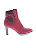 AQUATALIA Burgundy Red Ankle Boots Size 7 1/2 - photo 1