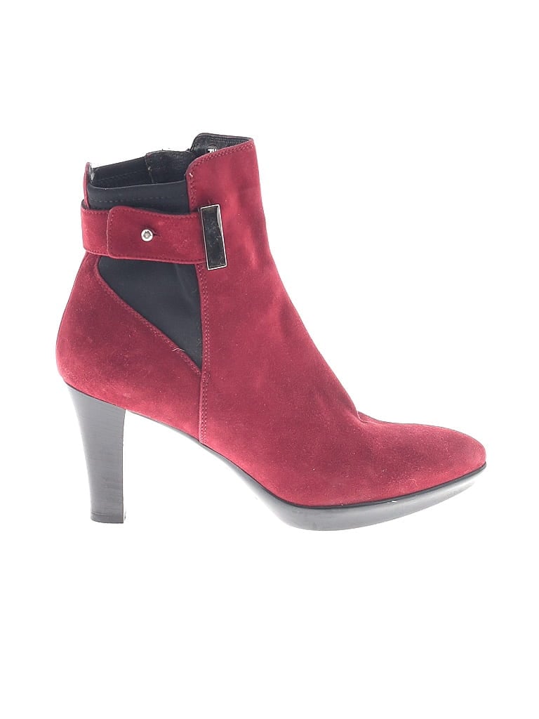 AQUATALIA Burgundy Red Ankle Boots Size 7 1/2 - photo 1