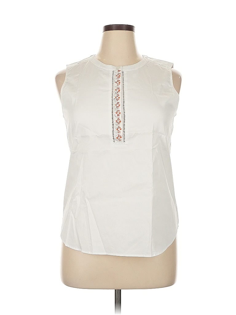 Click to view more detailed imagery on our partner's website Pre-owned Ann Taylor Sleeveless Blouse In White
