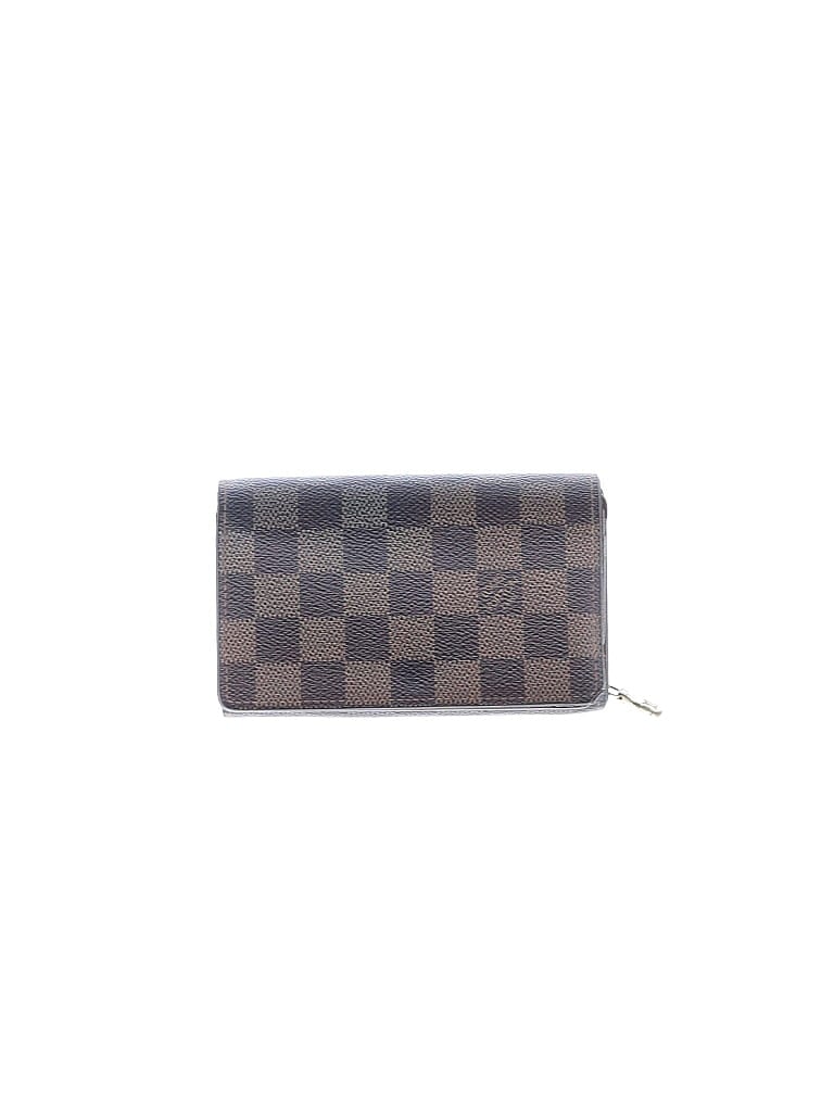 Louis Vuitton 100% Coated Canvas Brown Damier Ebene Porte Tresor Wallet One size - photo 1