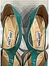 Jimmy Choo 100% Patent Leather Color Block Teal Wedges Size EU 39 1/2 - photo 6
