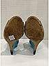 Jimmy Choo 100% Patent Leather Color Block Teal Wedges Size EU 39 1/2 - photo 11