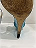 Jimmy Choo 100% Patent Leather Color Block Teal Wedges Size EU 39 1/2 - photo 7