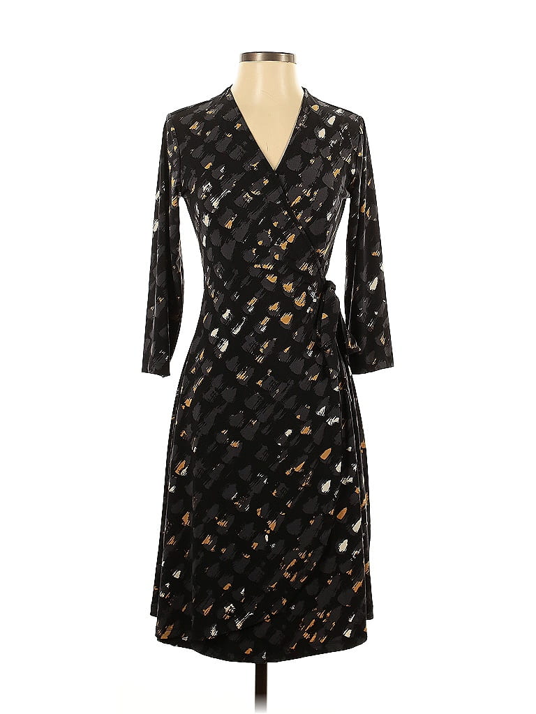 Pre-owned H By Halston Cocktail Dress In Black