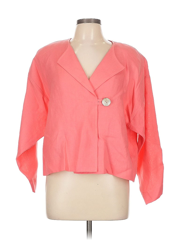 Pre-owned Unbranded Blazer Jacket In Orange