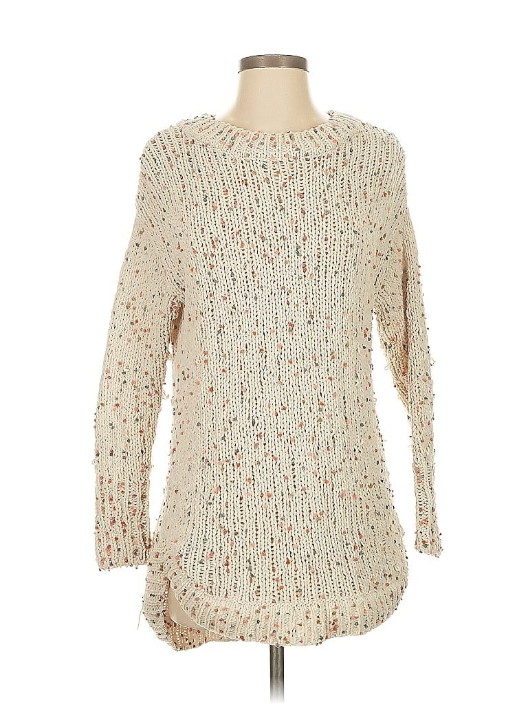 Pre-owned Jessica Simpson Pullover Sweater In White