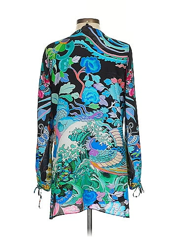 Hale Bob Long Sleeve Silk Top (view 2)