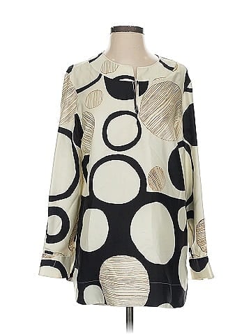 Piazza Sempione 3/4 Sleeve Silk Top (view 1)