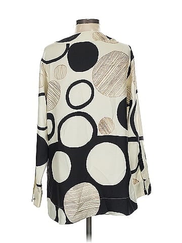 Piazza Sempione 3/4 Sleeve Silk Top (view 2)