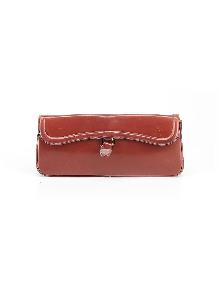 Assorted Brands Burgundy Brown Clutch One size - photo 1