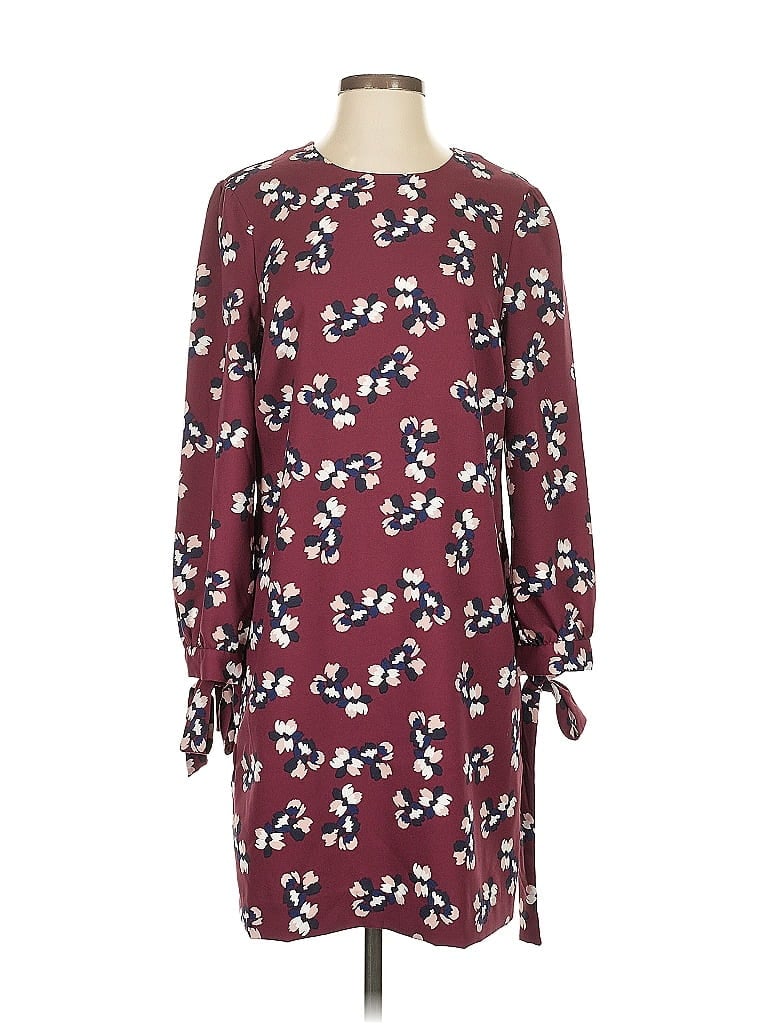 Pre-owned Banana Republic Factory Store Casual Dress In Burgundy