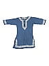 Alejandra Kearl 100% Cotton Blue 3/4 Sleeve Blouse Size 2 - photo 1
