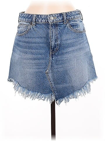 We the Free Denim Skirt (view 1)